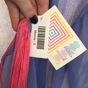 Small purple and samon Lularoe Monroe